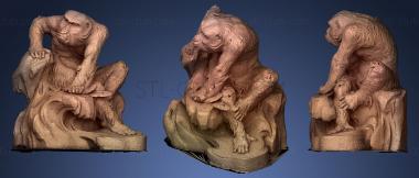 3D model Aged Monkey (STL)